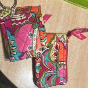 Vera Bradley Colorful Quilted Wallet Set